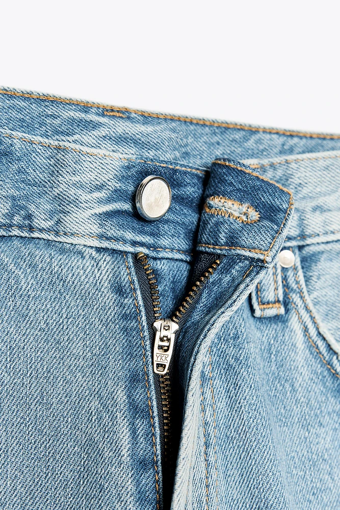 ZW COLLECTION WIDE LEG LOW RISE JEANS