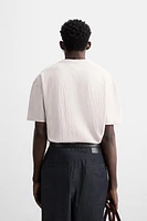 RELAXED FIT STRUCTURED T-SHIRT
