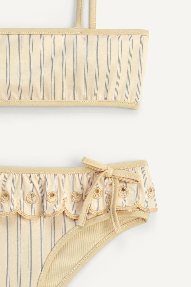 LIMITED EDITION STRIPED RUFFLE BIKINI