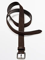 Ceinture cuir nubuck