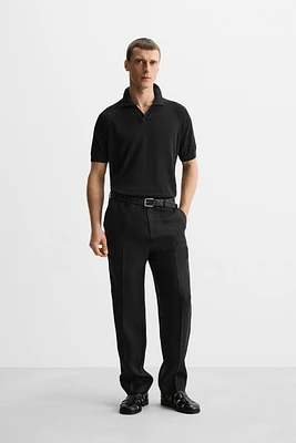 100% LINEN KNIT POLO SHIRT LIMITED EDITION