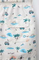 2-6 YEARS/ PRINTED SWIM SHORTS