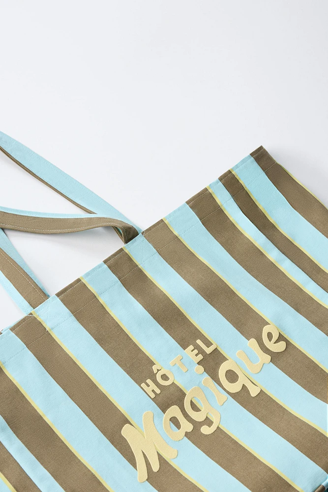 SAC SHOPPER RAYURES HÔTEL MAGIQUE © X ZARA