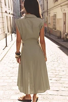 ROBE MIDI EN LIN
