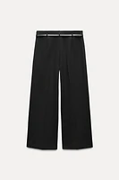 BELTED CULOTTE PANTS ZW COLLECTION