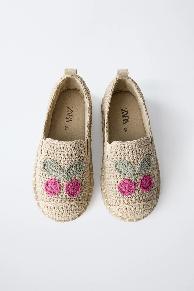 CHAUSSURES JUTE CROCHET