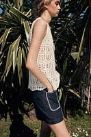 POINTELLE KNIT TOP