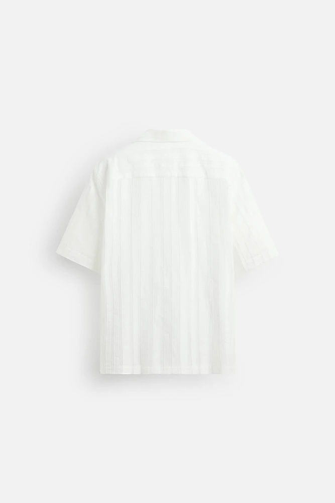 CHEMISE JACQUARD COTON - VISCOSE