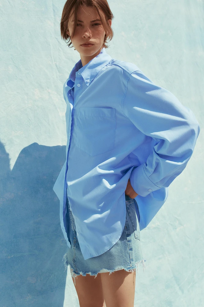 OVERSIZED POPLIN SHIRT