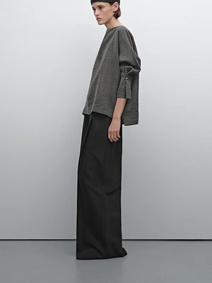 Flowing shirt with pleated cuff detail - Studio