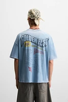T-SHIRT IMPRIMÉ DÉLAVÉ