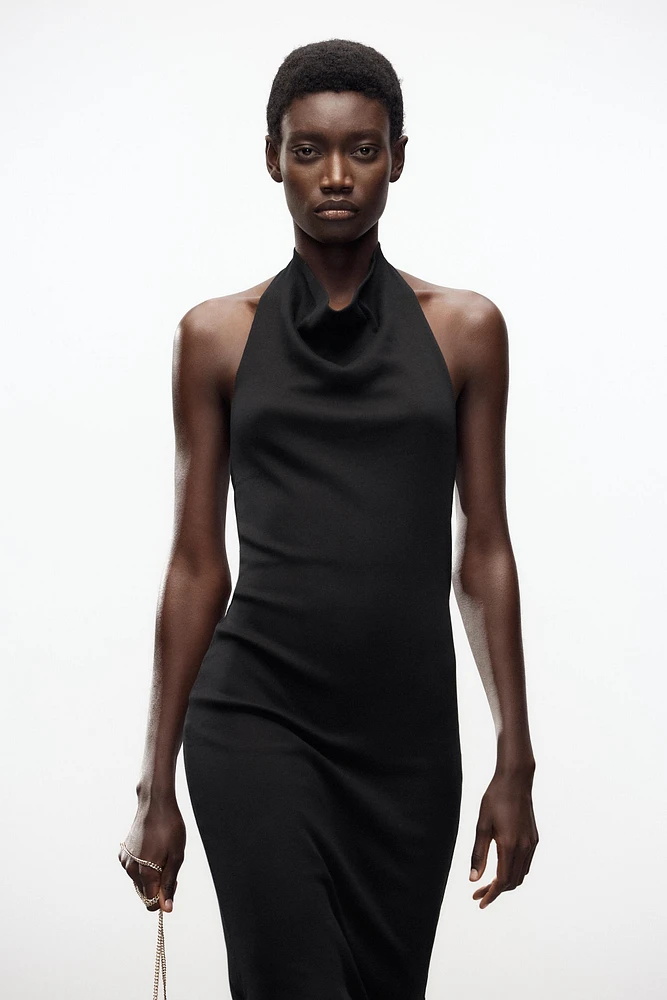 MIDI HALTER DRESS
