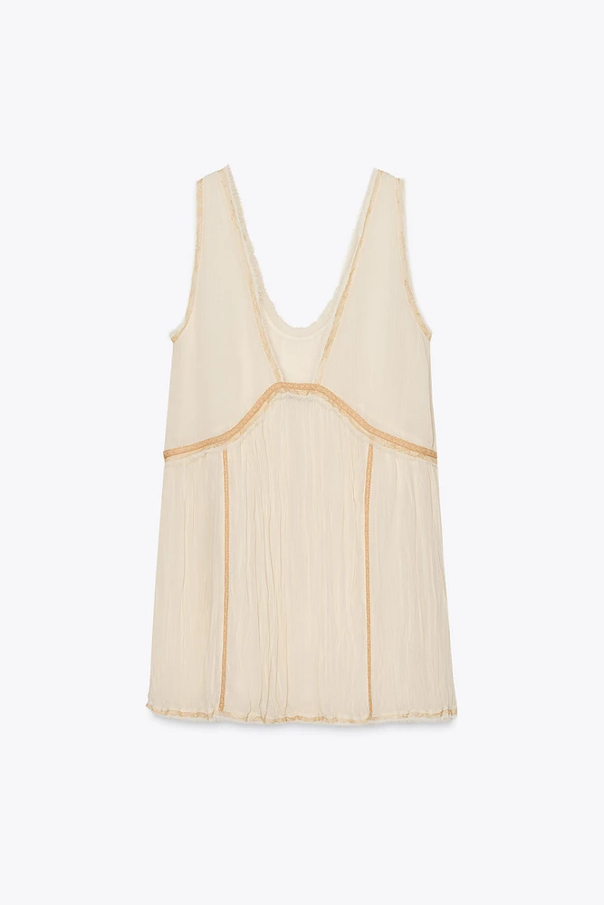 ZW COLLECTION EMBROIDERED DRESS