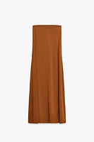 HEAVY COTTON STRAPLESS DRESS
