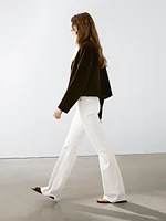 High-waist skinny flared jeans