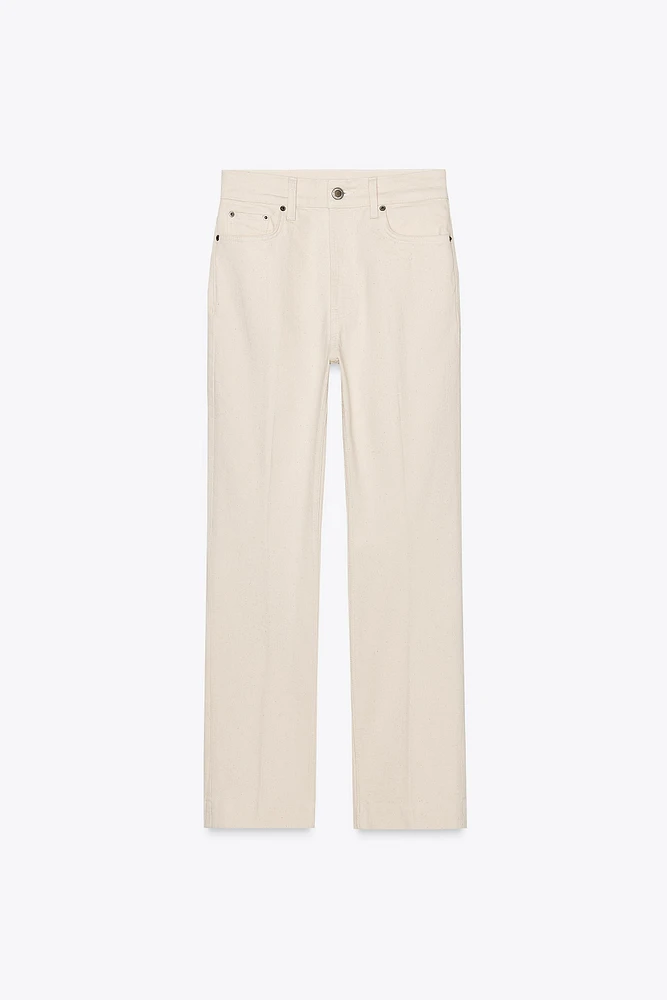 ZW COLLECTION HIGH RISE BOOTCUT CROPPED JEANS