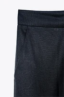 PANTALON DROIT AVEC LIN