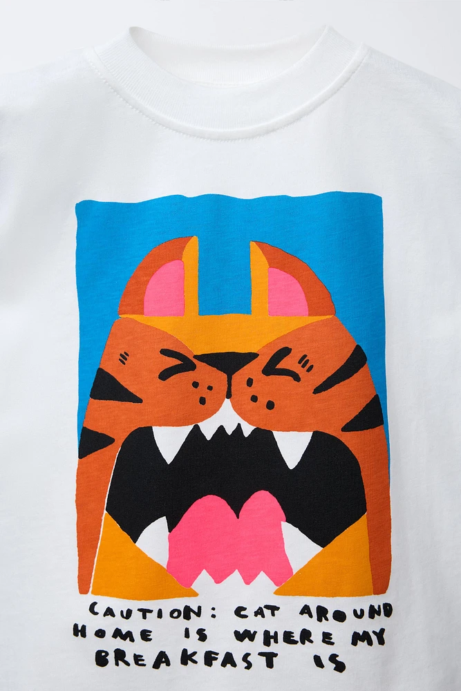 TIGER PRINT T-SHIRT