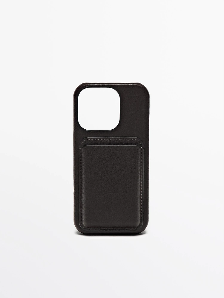 Coque iPhone 16 Pro en cuir nappa
