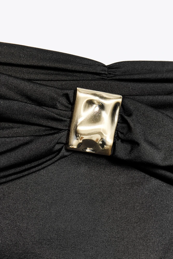 POLYAMIDE BANDEAU BODYSUIT