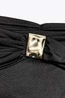POLYAMIDE BANDEAU BODYSUIT