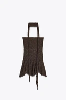 TOP DENTELLE FOULARD