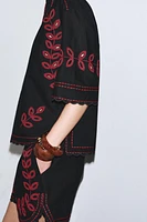 ZW COLLECTION EMBROIDERED SHORTS