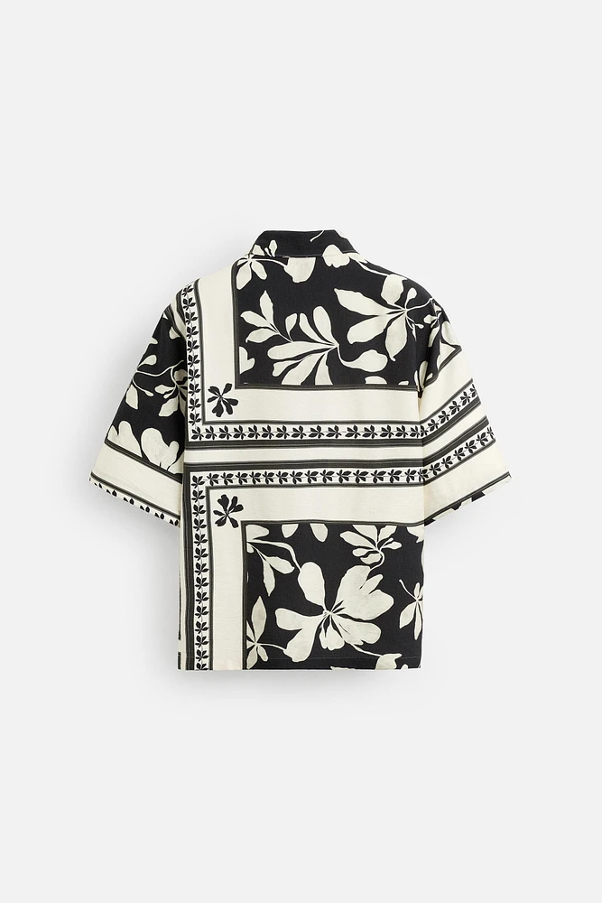 CHEMISE À IMPRIMÉ COMBINÉ