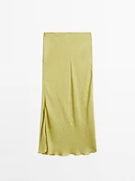 Long flowing satin skirt - STUDIO