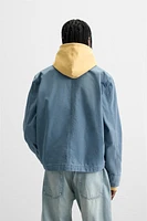 BLOUSON MATELASSÉ DÉLAVÉ