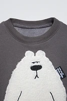 FLEECE BEAR SWEATSHIRT