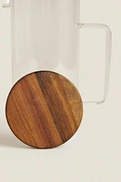 BOROSILICATE GLASS PITCHER WITH LID