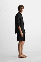 TEXTURED REGULAR FIT SHORTS