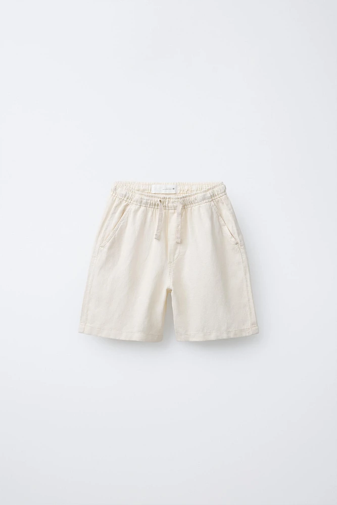 LINEN SHORTS