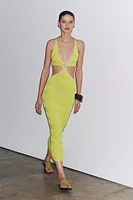 CUT OUT KNIT DRESS
