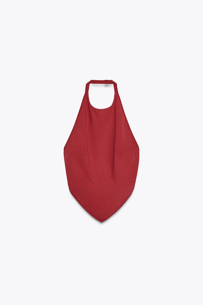 OPEN-BACK HALTER TOP
