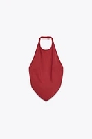 OPEN-BACK HALTER TOP