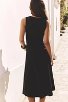 INTERLOCK MIDI DRESS