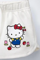 BERMUDA MOLLETON IMPRIMÉ HELLO KITTY © SANRIO