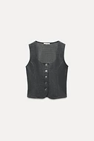 TOP GILET INTERLOCK