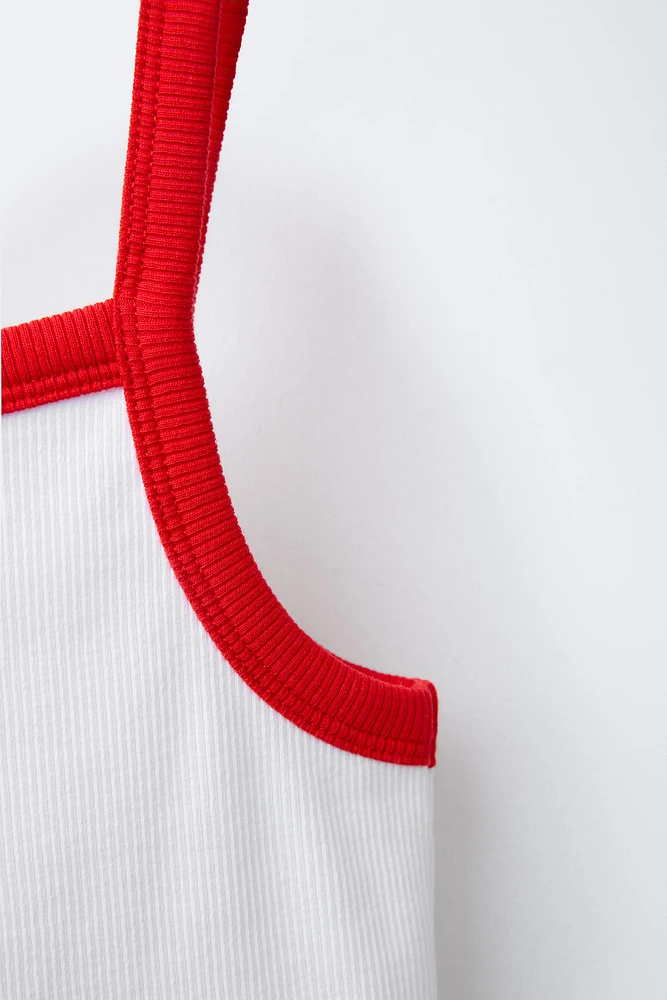 TOP RIB CUT OUT CERISES