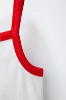 TOP RIB CUT OUT CERISES