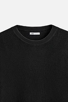 PULL BASIQUE EN MAILLE PERLÉE