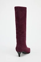 HEELED SUEDE BOOTS