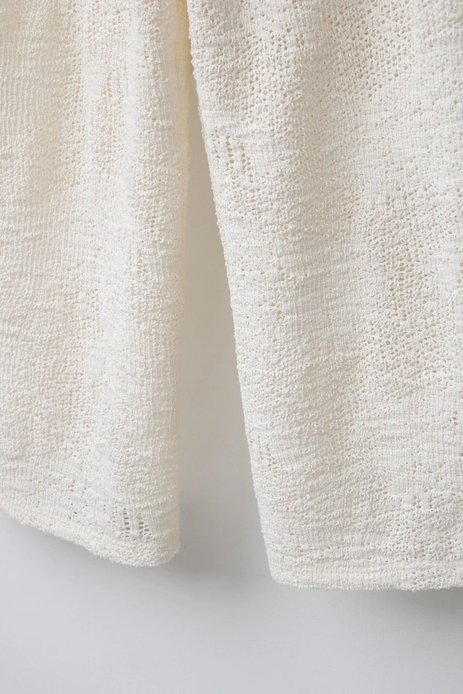 PANTALON DROIT EN MAILLE