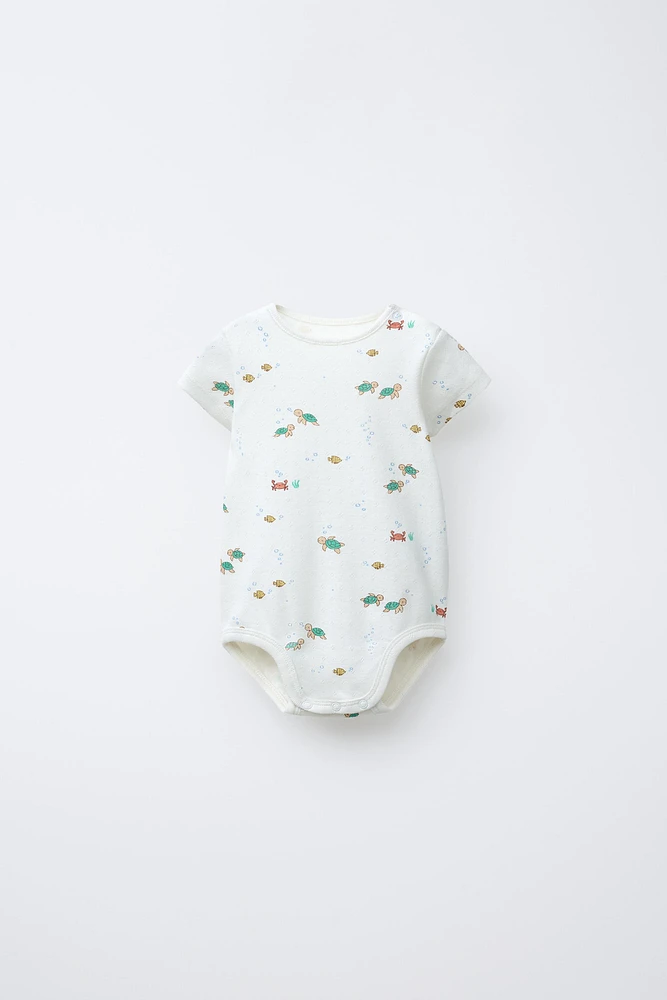 LOT BODY ET GILET POINTELLE MER