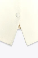 BUTTONED VEST TOP