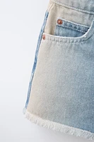 FRAYED DENIM SHORTS