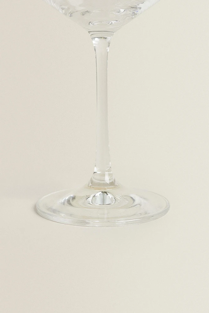 LARGE BOHEMIA CRYSTAL GLASS