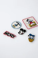 PACK OF FIVE MICKEY MOUSE AND DONALD DUCK © DISNEY PATCHES